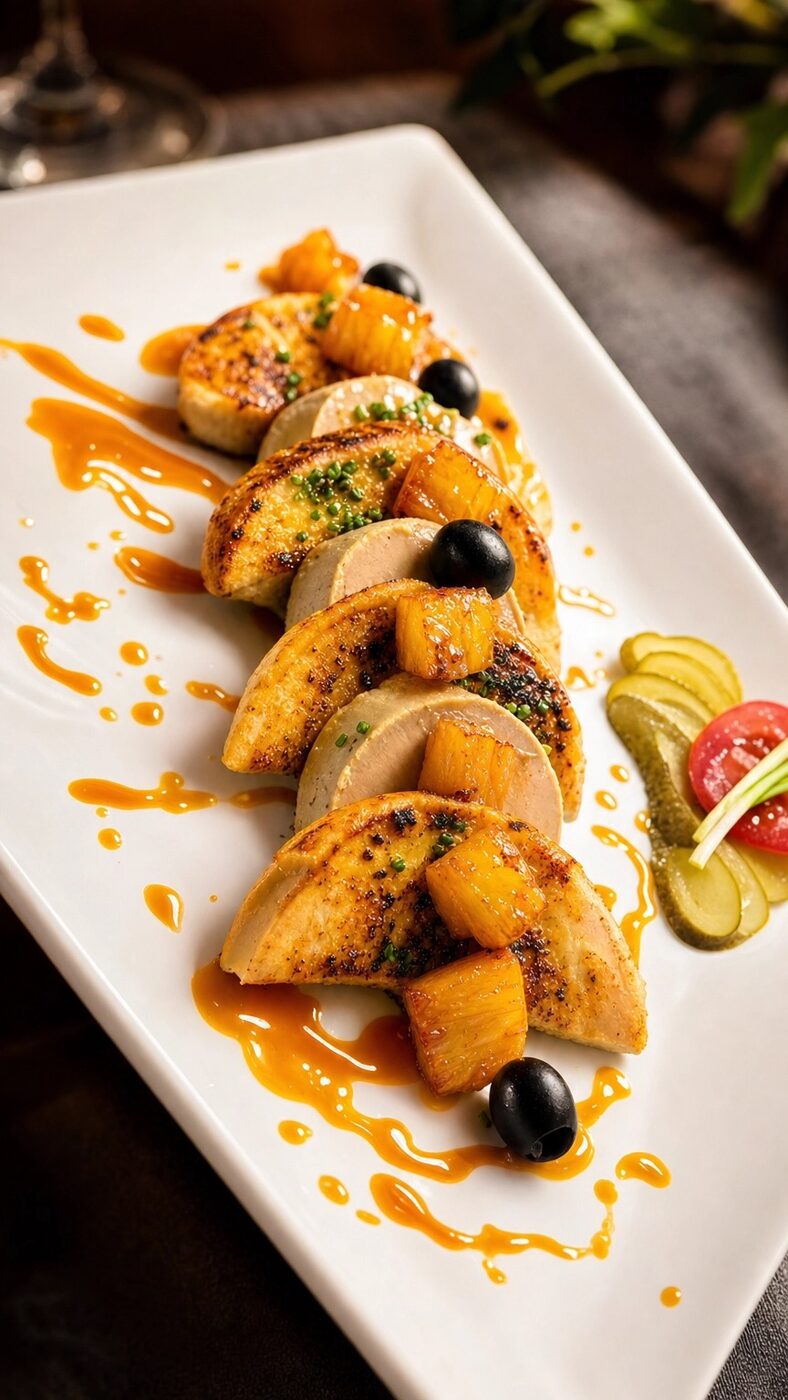 Foie poêlé à l'ananas