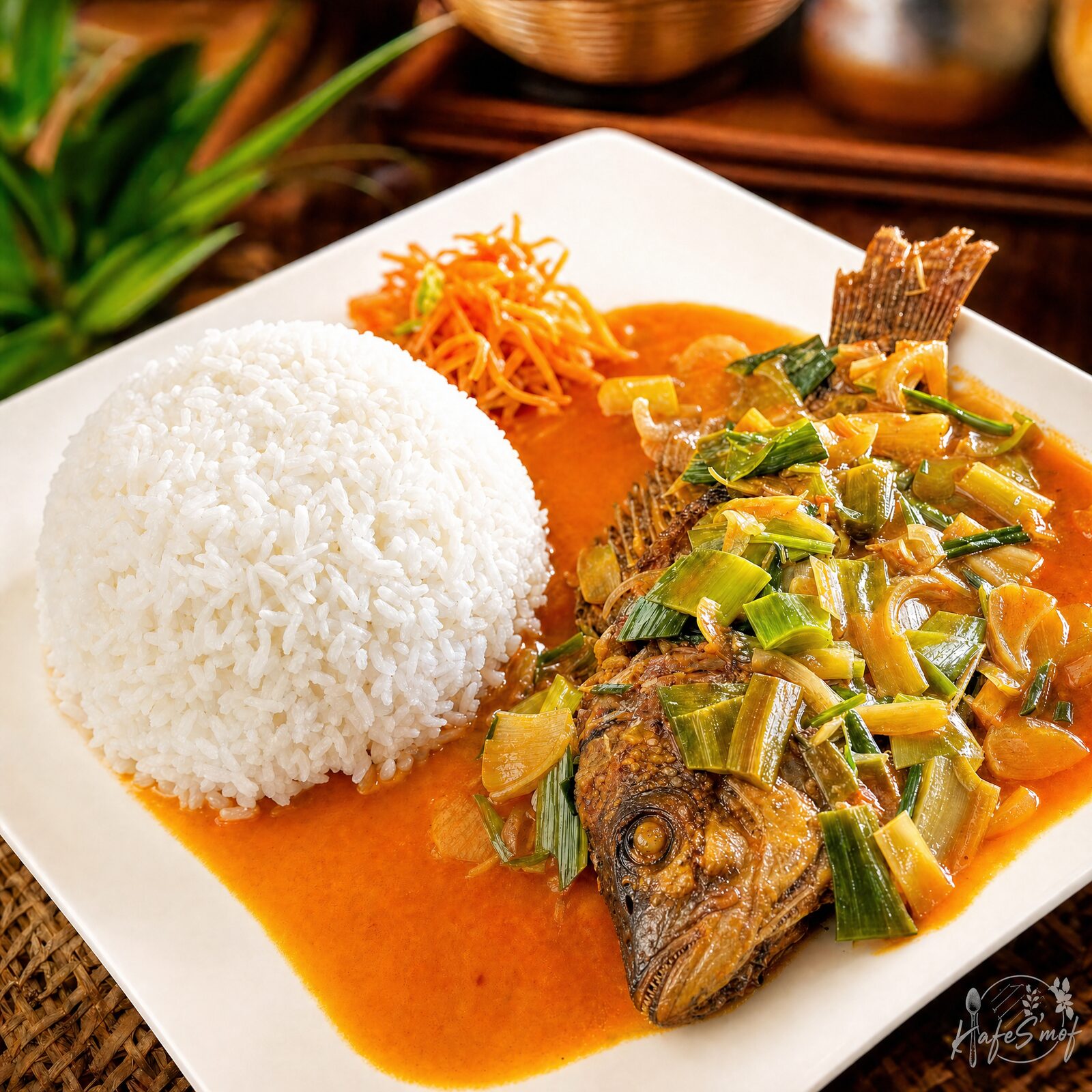 Poisson en sauce, spécialité KafeS'mof